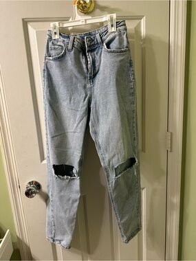 wild fable Light Blue Distressed high rise mom Jeans